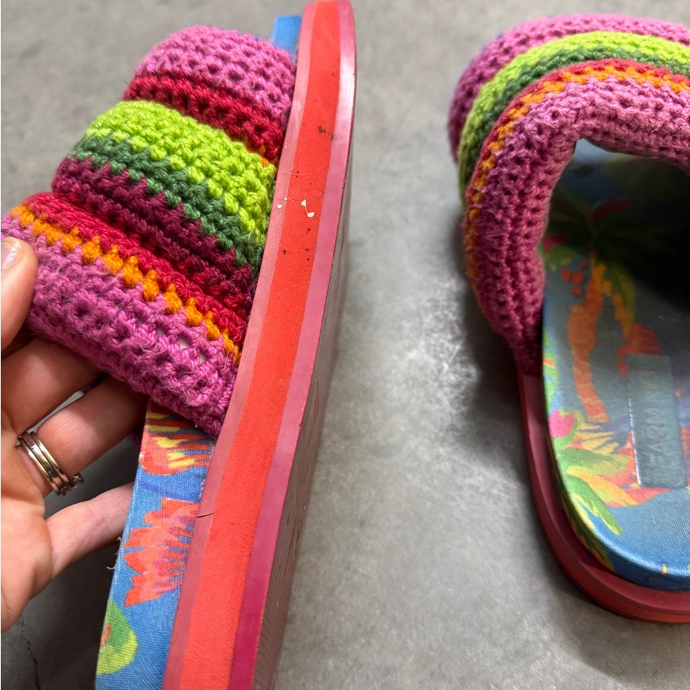 FARM Rio Multicolor Crochet Sandals - Picture 5 of 10